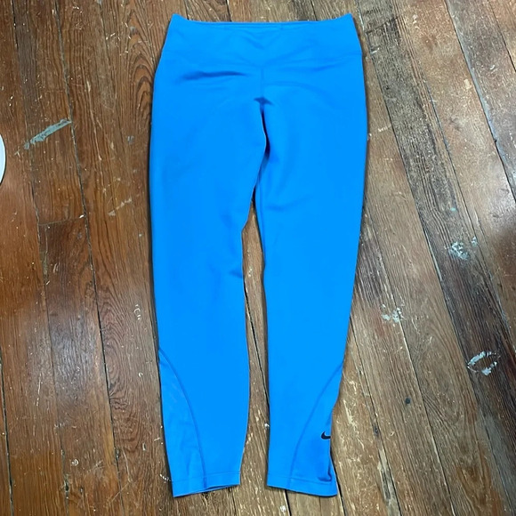 Nike Pants - Nike Dri-Fit Blue Leggings Stretch Pull On size large